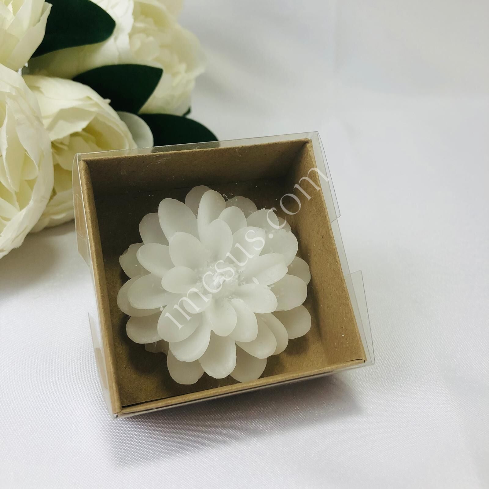 LOTUS MUM ALT KRAFT ASETAT KUTULU 1 Paket(12 Adet) - Beyaz