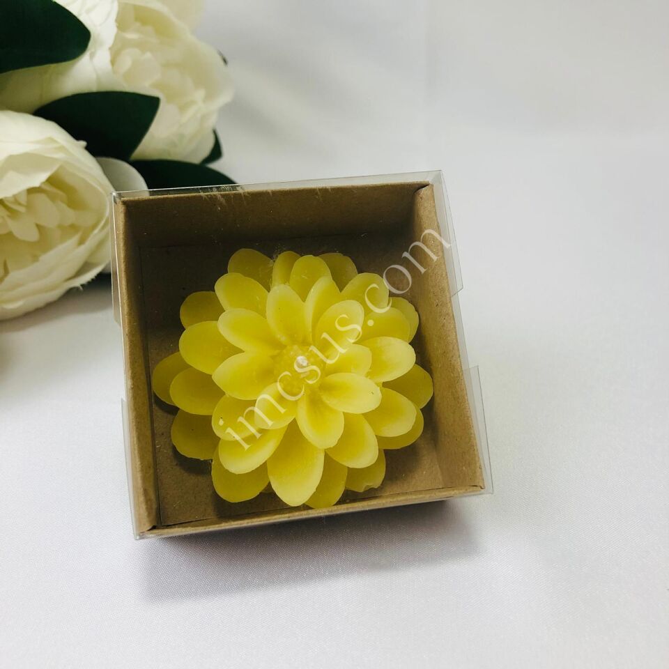 LOTUS MUM ALT KRAFT ASETAT KUTULU 1 Paket(12 Adet) - Sarı