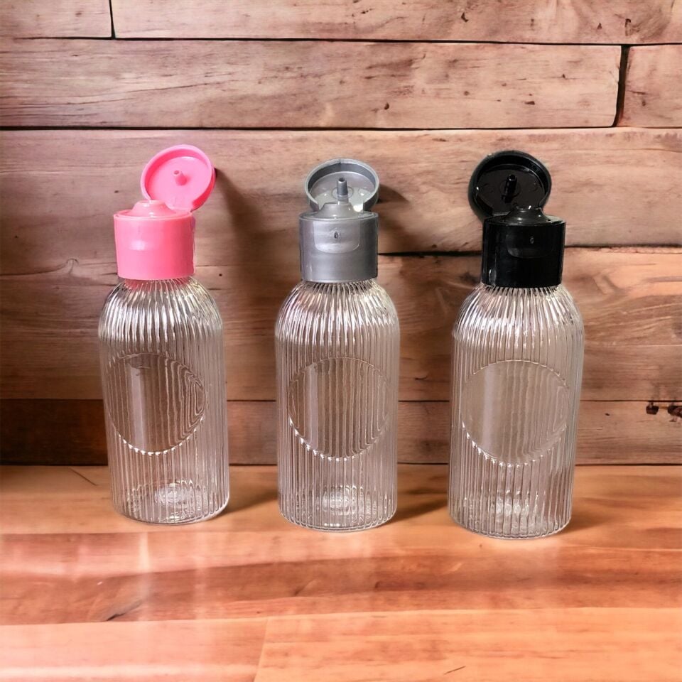 PVC DÖKME KAPAK ŞİŞE YUVARLAK ETİKET 50cc