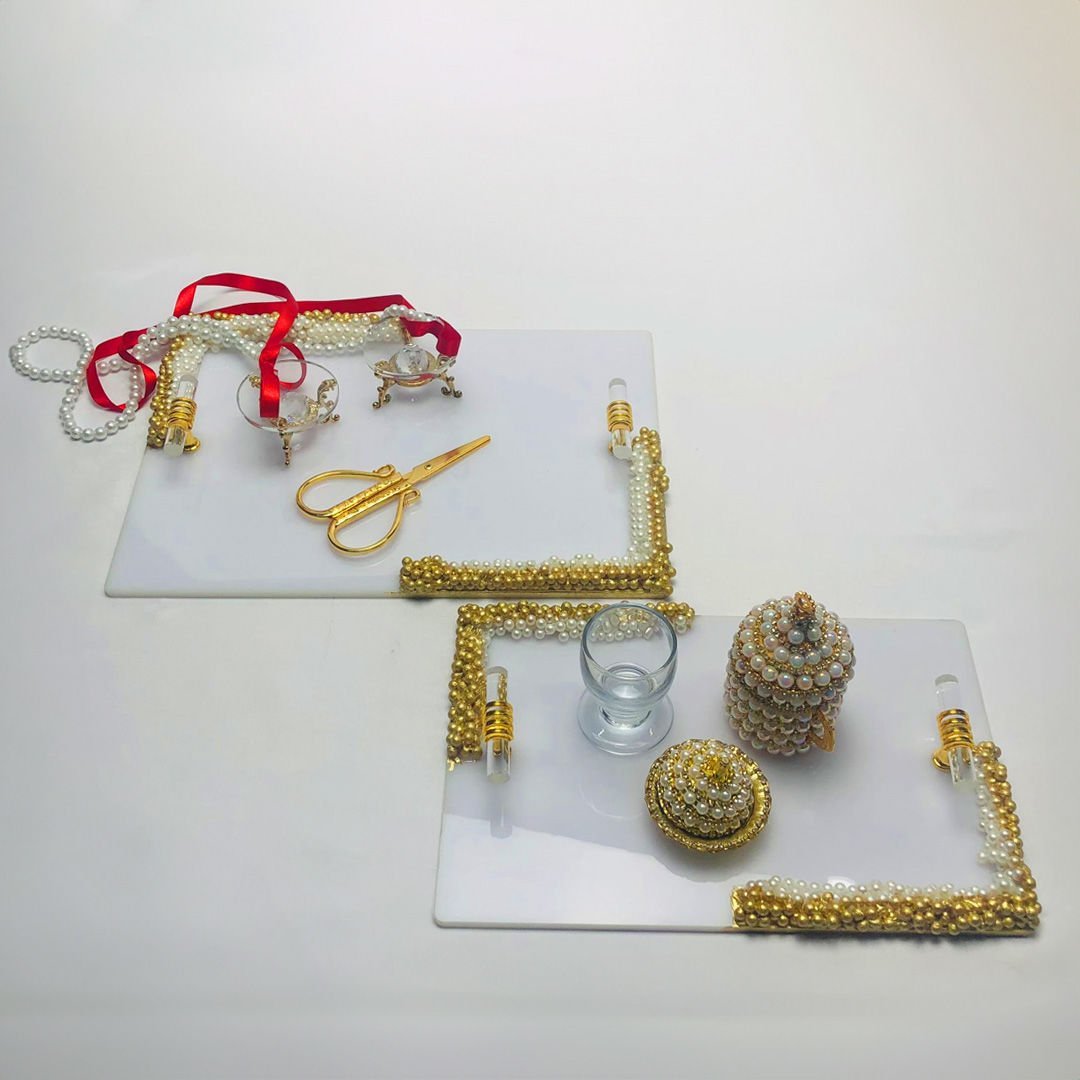 MOBLEN TEPSİ 2'Lİ İNCİLİ DİKDÖRTGEN