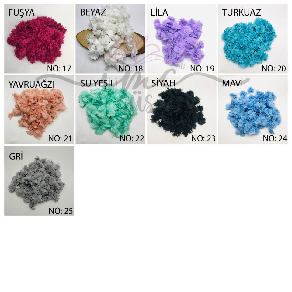 ÇİÇEK TÜL LAZER KESİM 10m NO:10 - BORDO