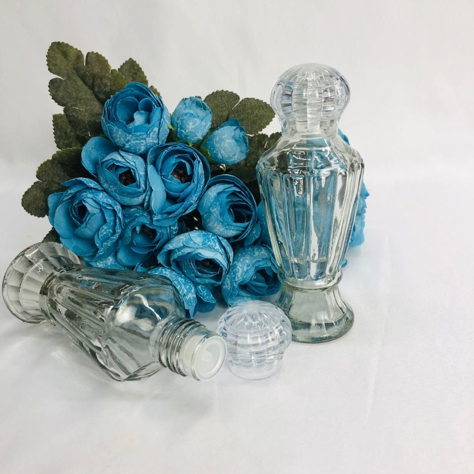 CAM ŞİŞE VAZO KRAL TACI KAPAKLI 100cc