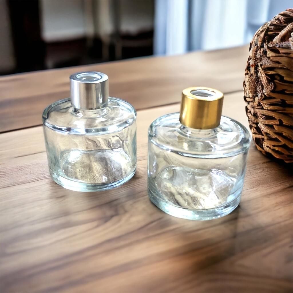 CAM ŞİŞE SİLİNDİR METALİZE KAPAK 50cc NO-1