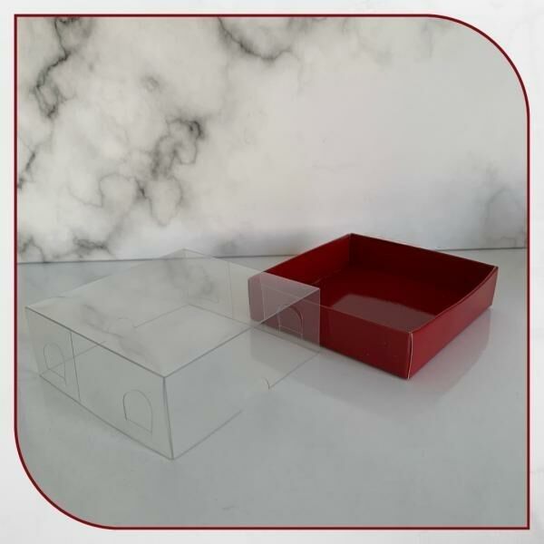 8x8x3 ALTI BORDO KARTON ÜSTÜ ASETAT KUTU