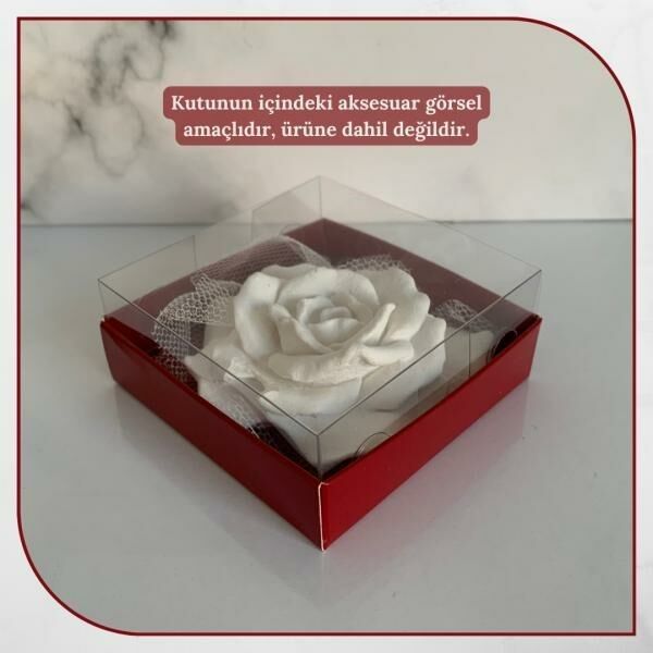 8x8x3 ALTI BORDO KARTON ÜSTÜ ASETAT KUTU