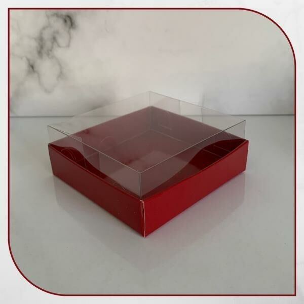 8x8x3 ALTI BORDO KARTON ÜSTÜ ASETAT KUTU