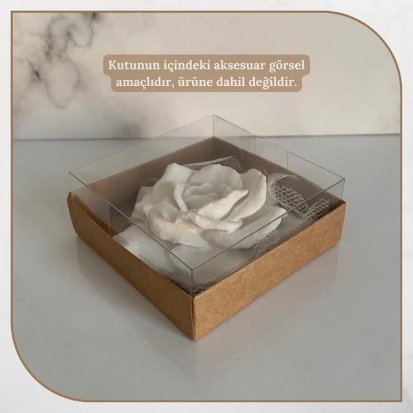 8x8x3 ALTI KRAFT KARTON ÜSTÜ ASETAT KUTU