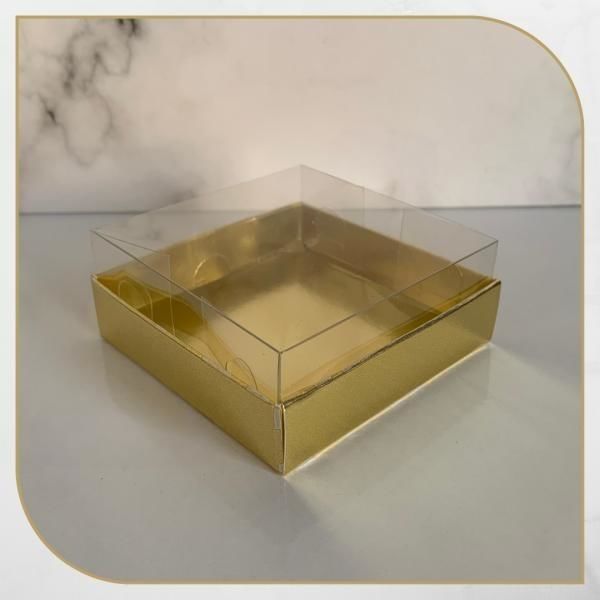 8x8x3 ALTI GOLD KARTON ÜSTÜ ASETAT KUTU