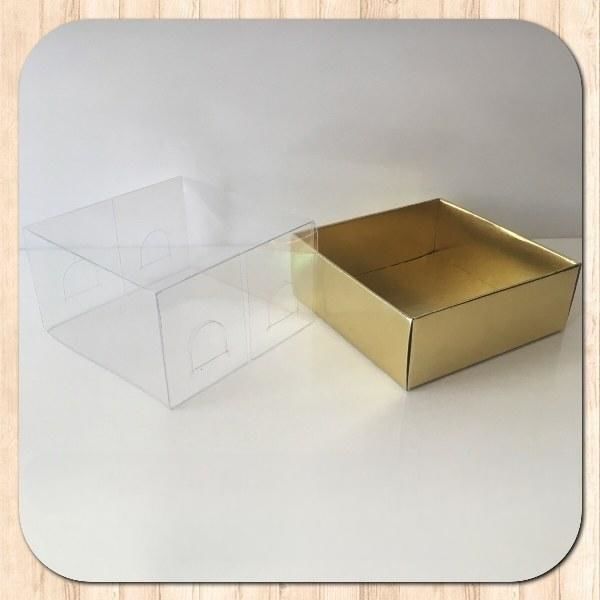 8x8x4 ALTI  GOLD ÜSTÜ ASETAT KUTU