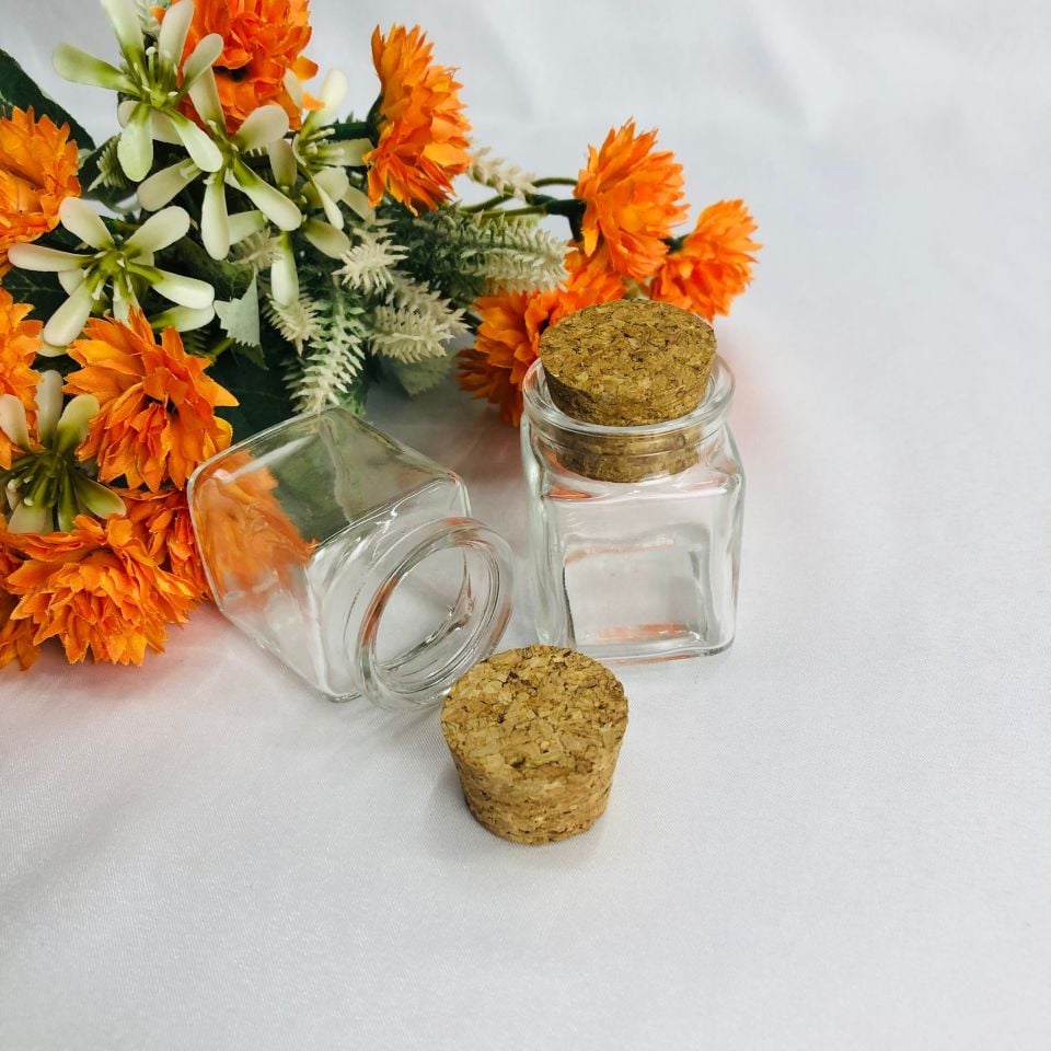 CAM ŞİŞE KARE MANTAR TIPALI 50cc (1119)