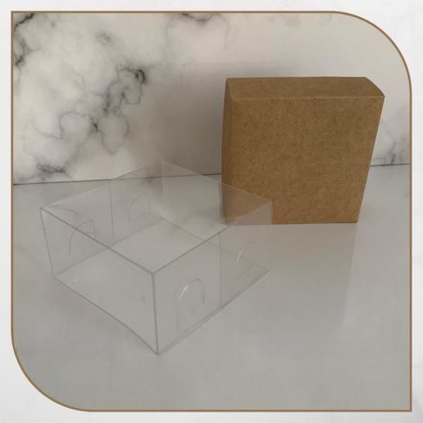 8x8x4 ALTI KRAFT ÜSTÜ ASETAT KUTU