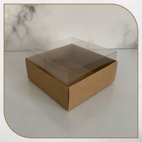 8x8x4 ALTI KRAFT ÜSTÜ ASETAT KUTU