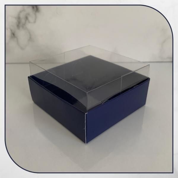 8x8x4 ALTI LACİVERT ÜSTÜ ASETAT KUTU