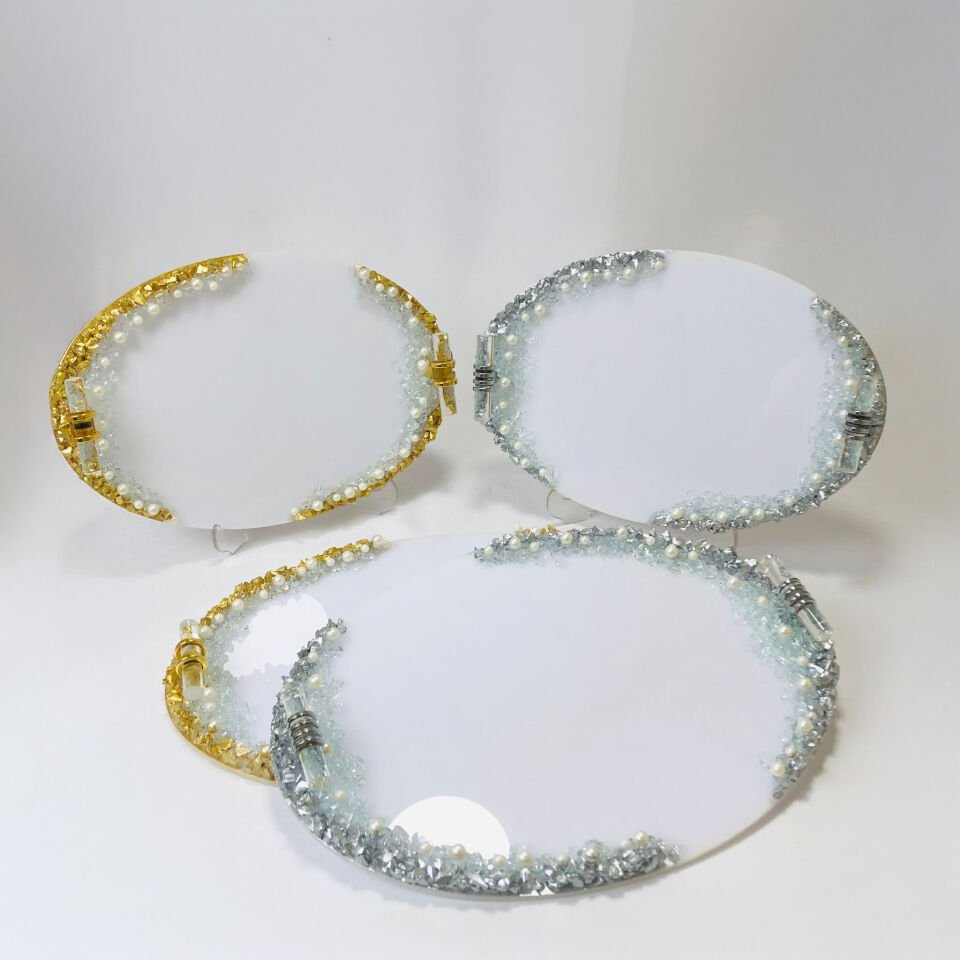 MOBLEN TEPSİ 2'Lİ TAŞLI OVAL