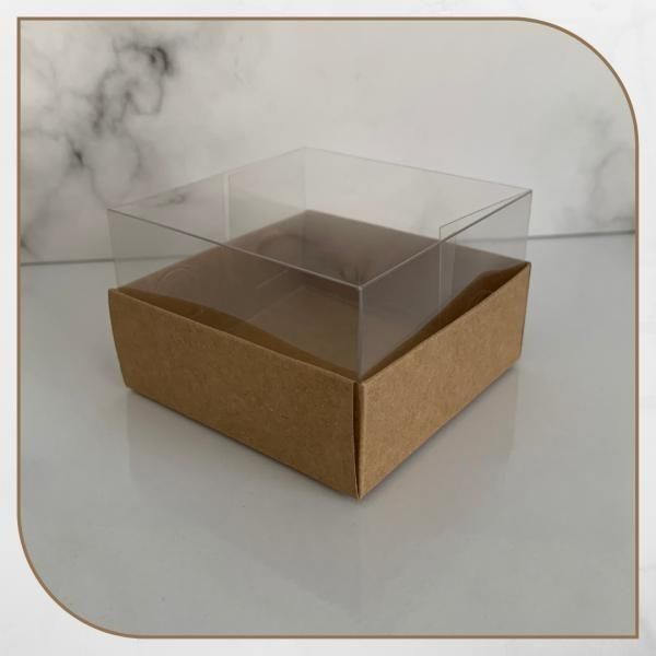 8x8x5 ALTI KRAFT KARTON ÜSTÜ ASETAT KUTU