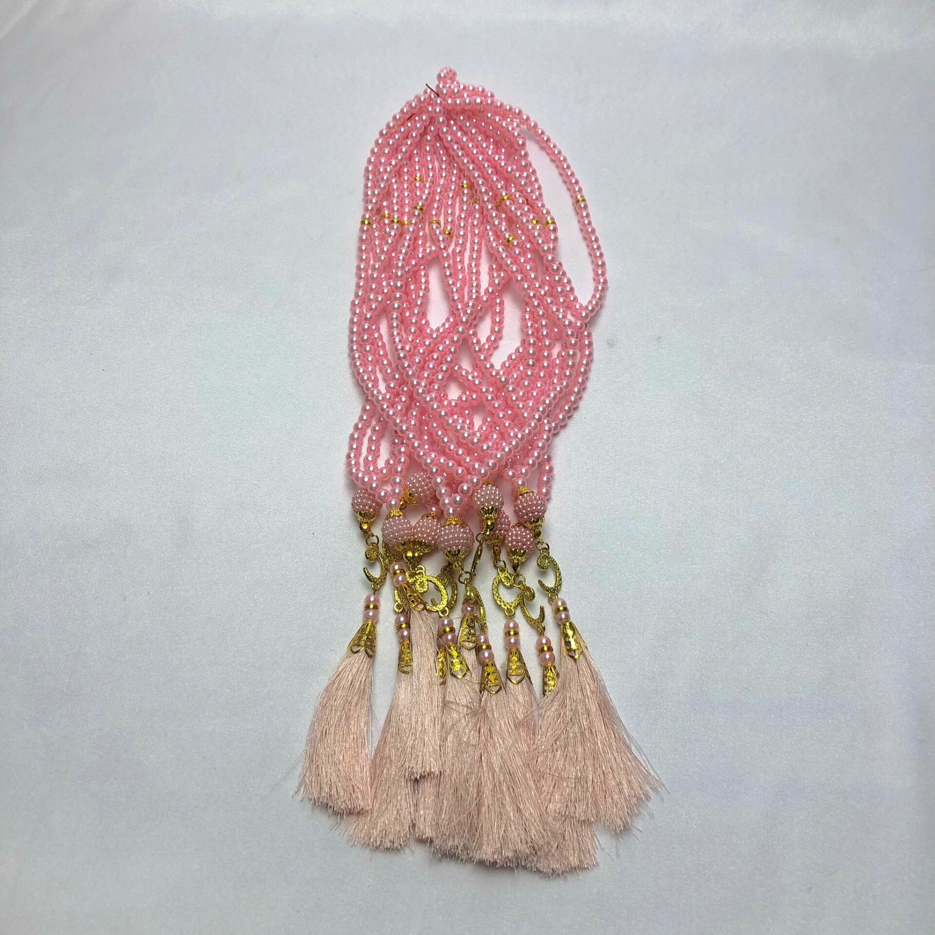 İNCİ TESBİH TOZ PEMBE 6mm