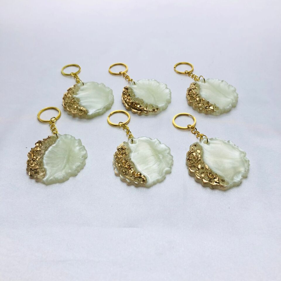 GOLD TAŞLI EPOKSİ ANAHTARLIK