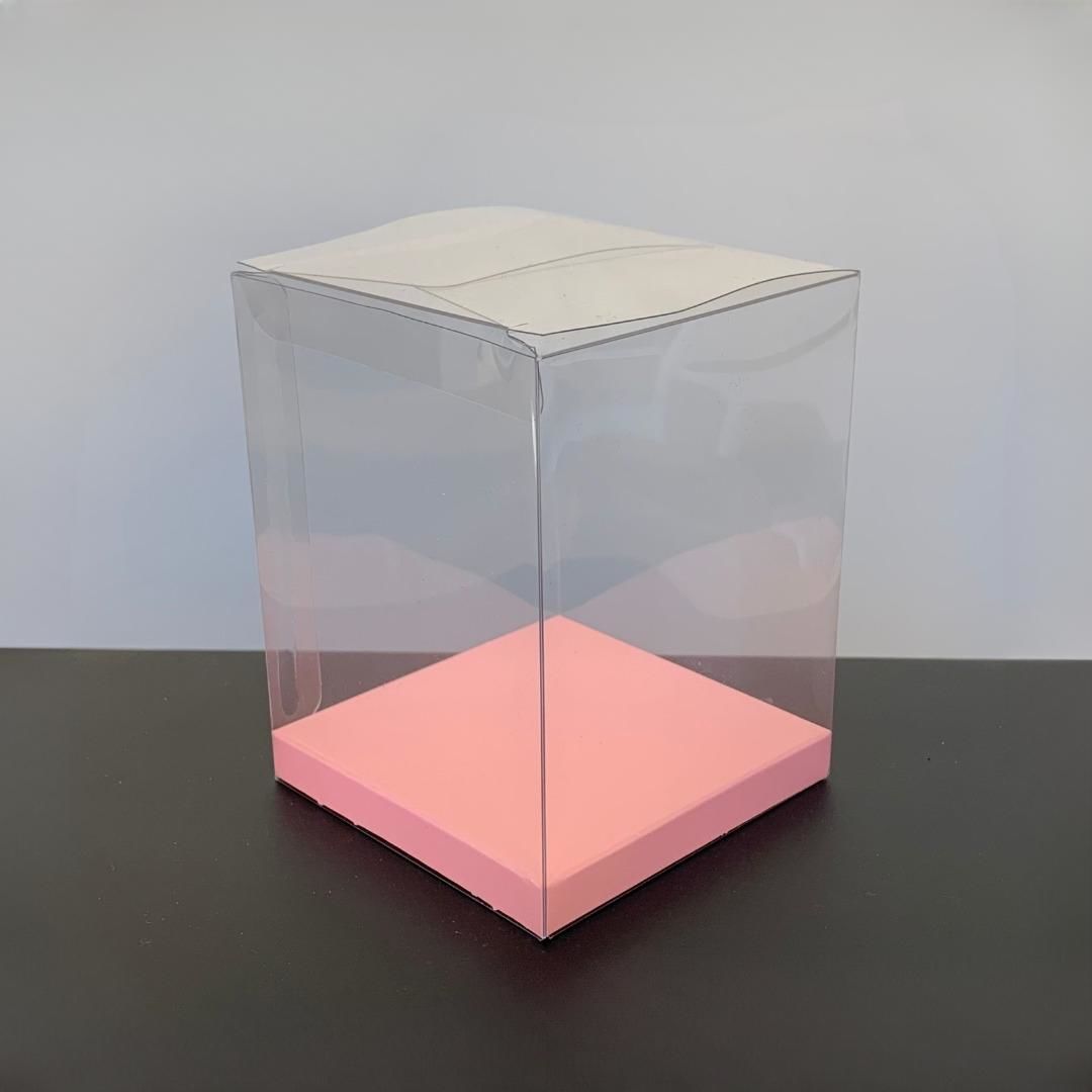 8x8x10 PEMBE İÇ YÜKSELTİCİLİ ÜSTÜ ASETAT KUTU