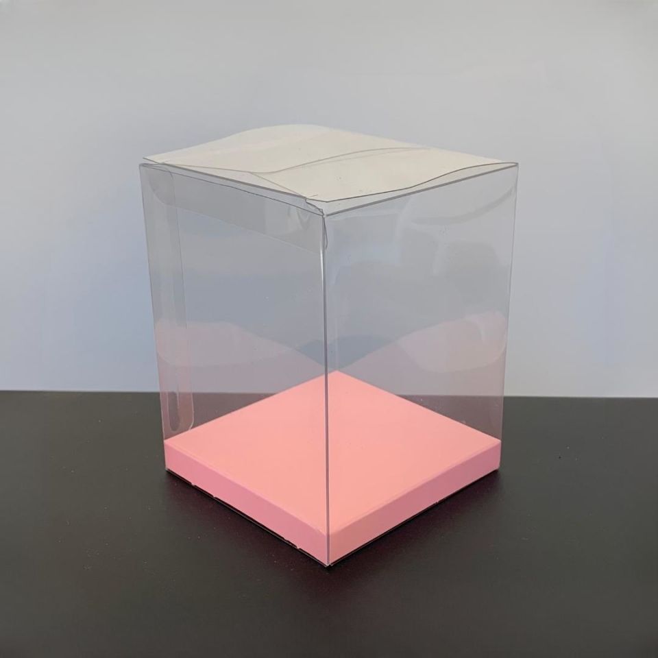 8x8x10 PEMBE İÇ YÜKSELTİCİLİ ÜSTÜ ASETAT KUTU