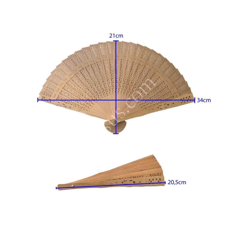 AHŞAP YELPAZE 34*20cm
