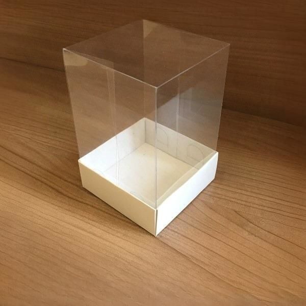 8x8x12 ALTI BEYAZ ÜSTÜ ASETAT KUTU