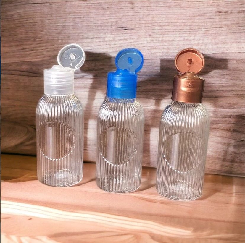 PVC DÖKME ŞİŞE YUVARLAK ETİKET 50cc