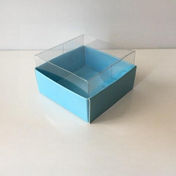 5x5x3 ÖLÇÜLÜ ALTI MAVİ ÜST ASETAT KUTU