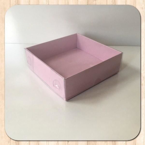 9x9x3 ALTI PEMBE ÜSTÜ ASETAT KUTU