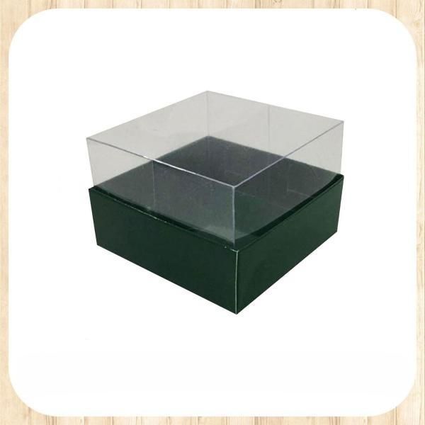 9x9x4 ALTI YEŞİL ÜSTÜ ASETAT KUTU