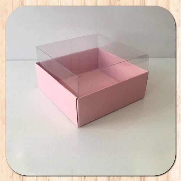 9x9x4 ALTI PEMBE ÜSTÜ ASETAT KUTU