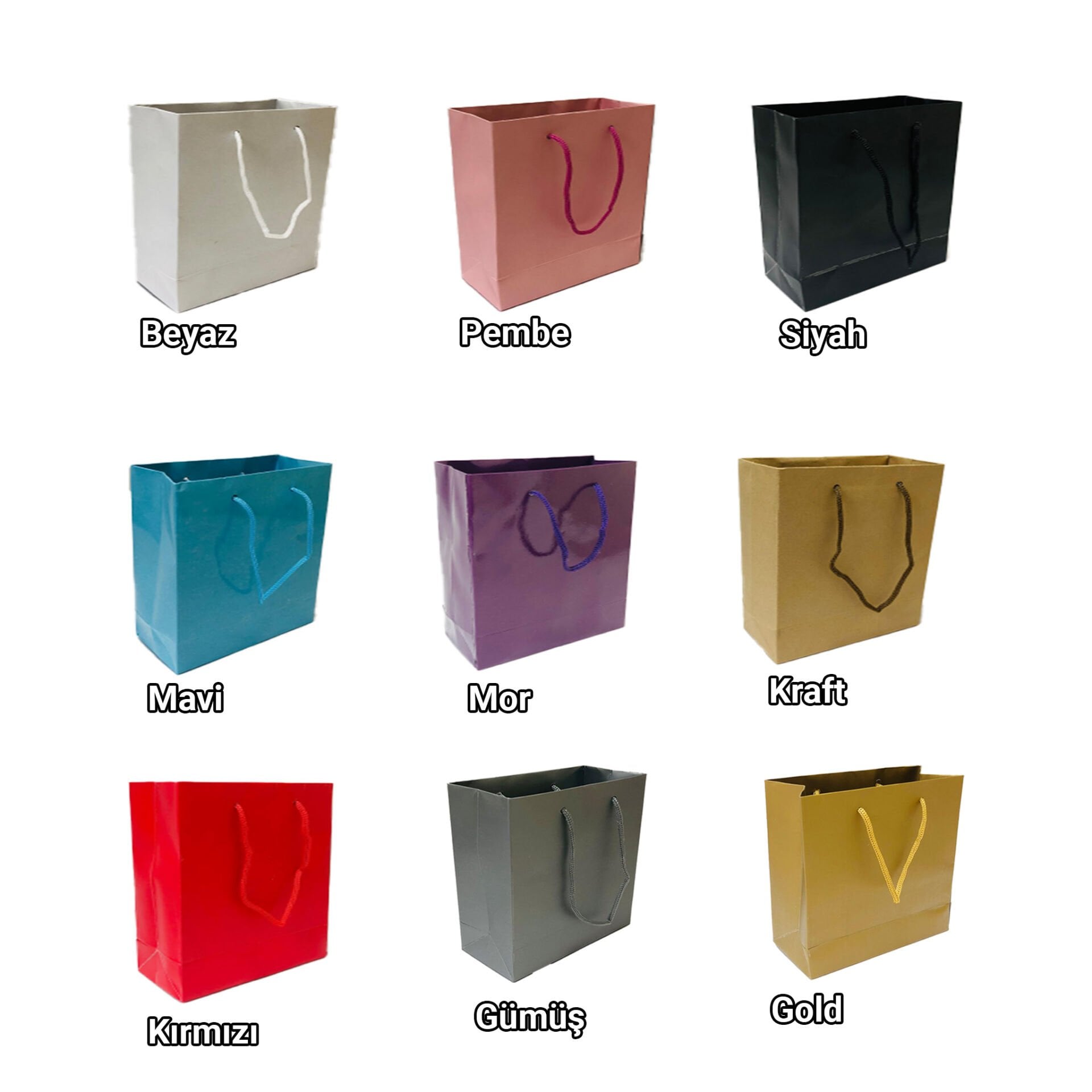 11x11x5 ÖLÇÜLÜ KARTON ÇANTA 50'Lİ