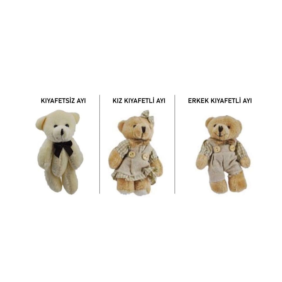 MAVİ AHŞAP BULUT KESİM KAPI SÜSÜ AYICIKLI LEDLİ