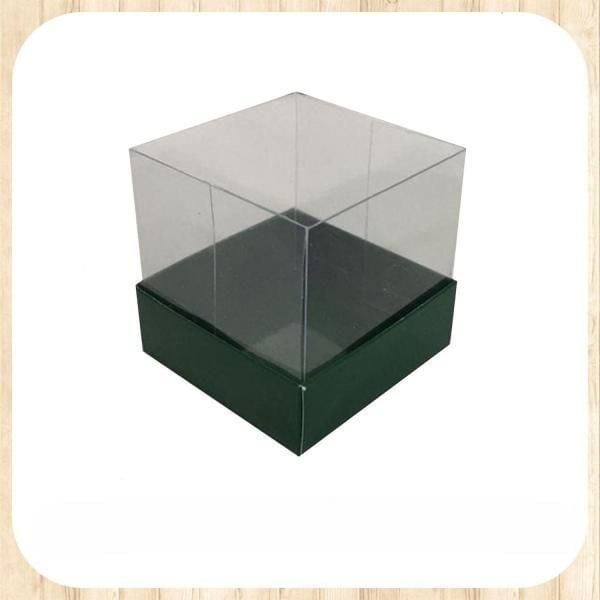 9x9x10 ALTI YEŞİL ÜSTÜ ASETAT KUTU