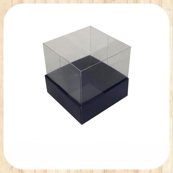 9x9x10 ALTI LACİVERT ÜSTÜ ASETAT KUTU