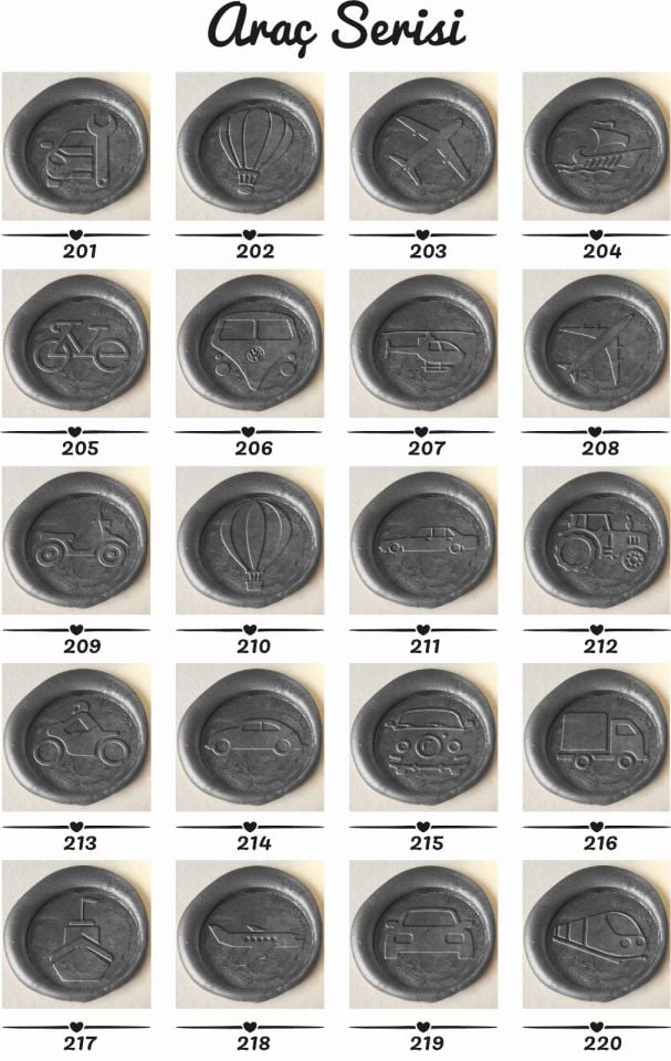 ARAÇ SERİSİ MÜHÜR 50'Lİ PAKET