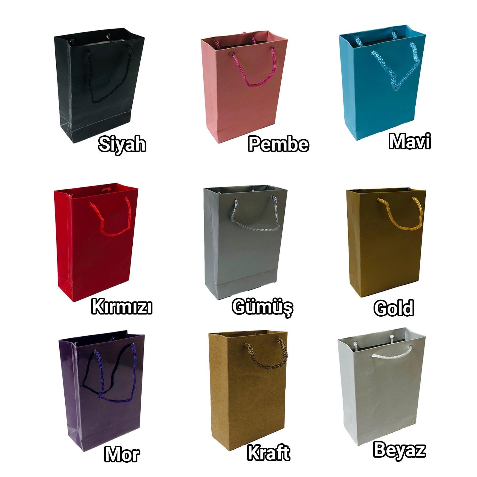 11 x 16,5x4,5 ÖLÇÜLÜ KARTON ÇANTA 25'li