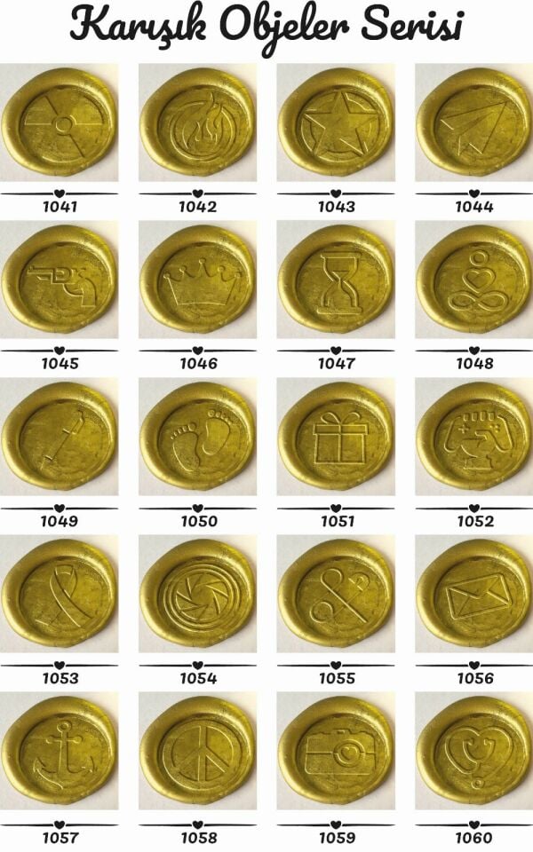 KARIŞIK OBJELER SERİSİ MÜHÜR 50'Lİ PAKET