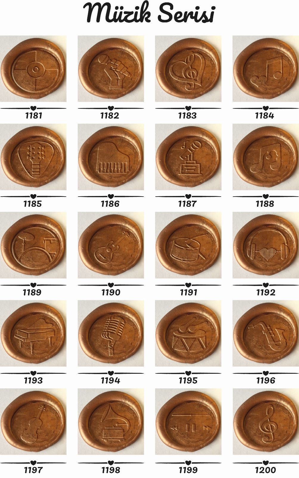 MÜZİK SERİSİ MÜHÜR 50'Lİ PAKET