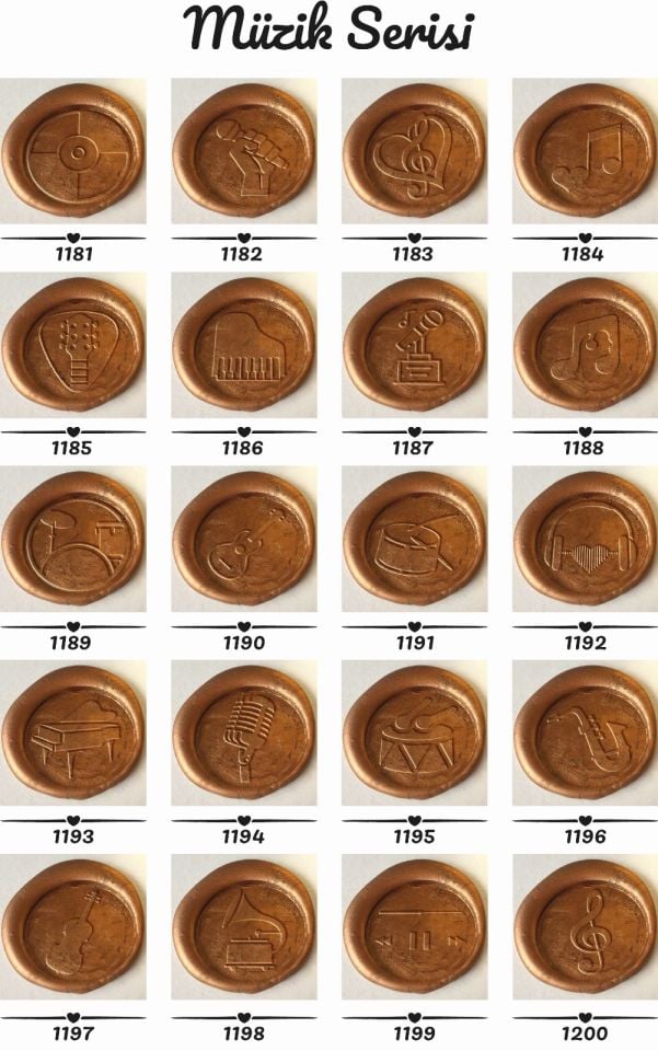 MÜZİK SERİSİ MÜHÜR 50'Lİ PAKET
