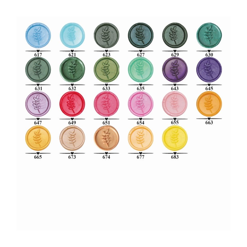 MONOGRAM ÇİÇEK SERİSİ MÜHÜR 50'Lİ PAKET