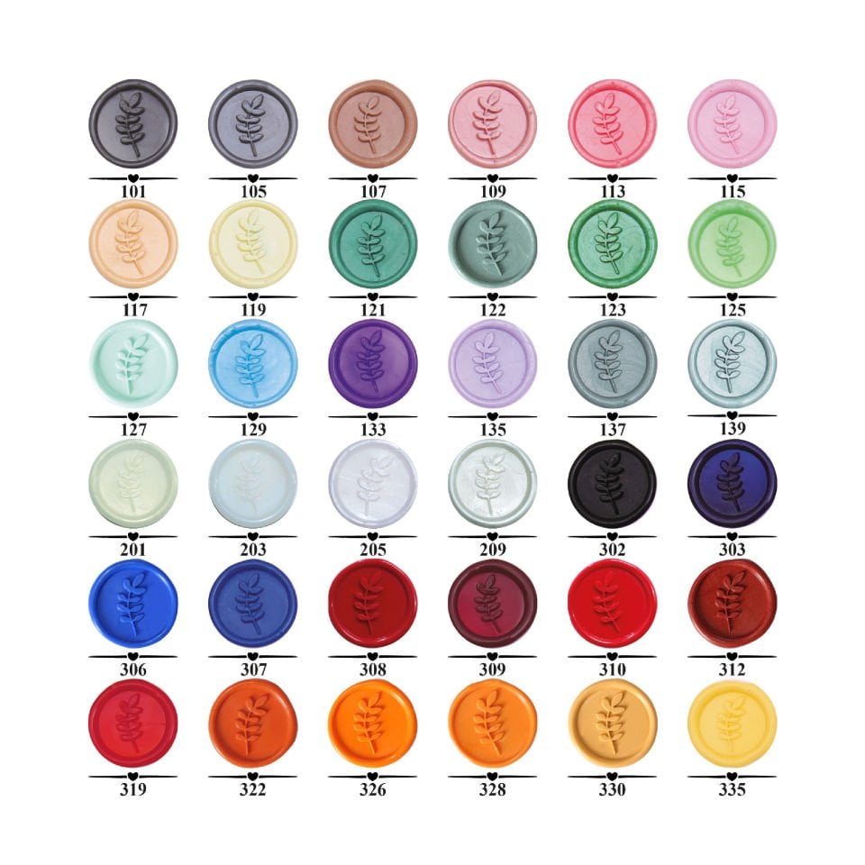 MONOGRAM ÇİÇEK SERİSİ MÜHÜR 50'Lİ PAKET
