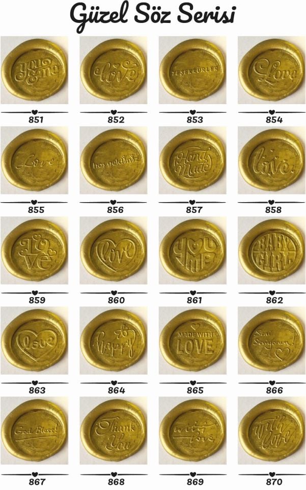 GÜZEL SÖZ SERİSİ MÜHÜR 50'Lİ PAKET