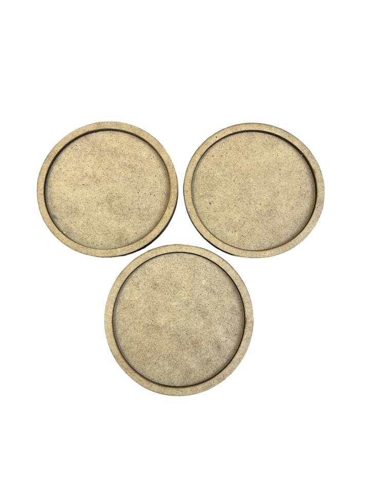 AHŞAP MAGNET YUVARLAK 20'Lİ LAZER KESİM 10cm