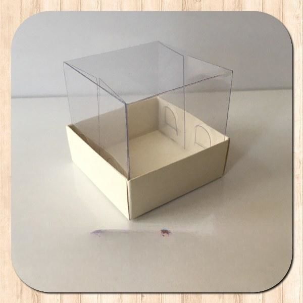 5x5x5 ALTI KREM KARTON ÜSTÜ ASETAT KUTU