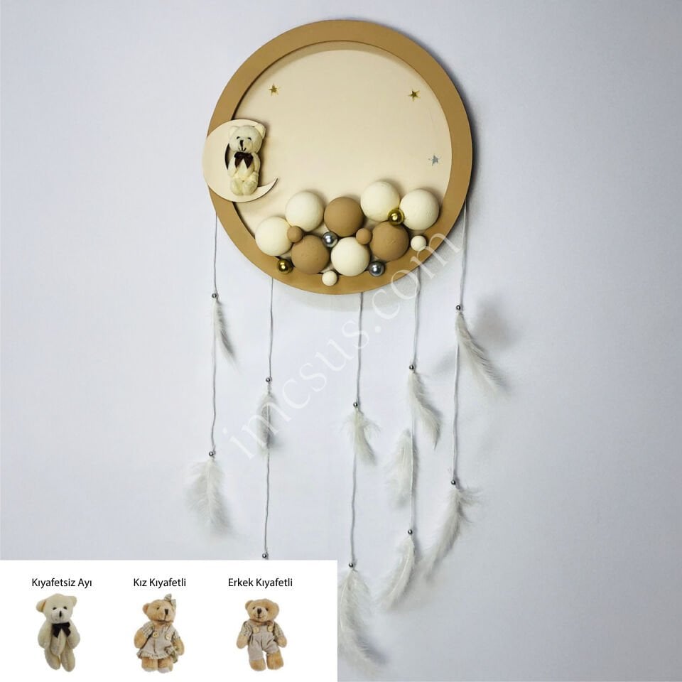 KAHVERENGİ YUVARLAK KAPI SÜSÜ