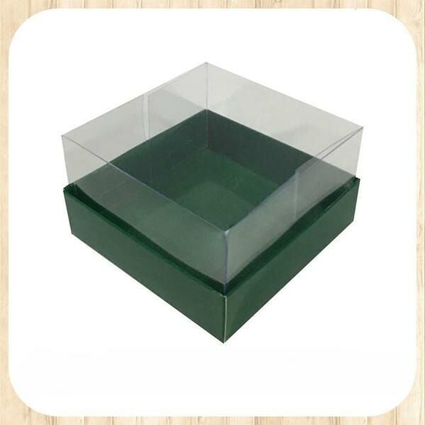 10x10x6 ALTI YEŞİL ÜSTÜ ASETAT KUTU
