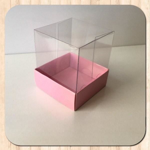 5x5x6 ALTI PEMBE KARTON ÜSTÜ ASETAT KUTU