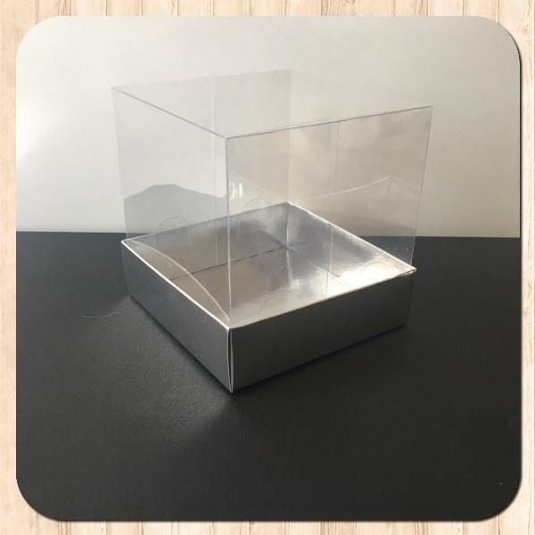 10x10x10 ALTI GÜMÜŞ ÜSTÜ ASETAT KUTU