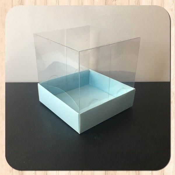 10x10x10 ALTI MAVİ ÜSTÜ ASETAT KUTU