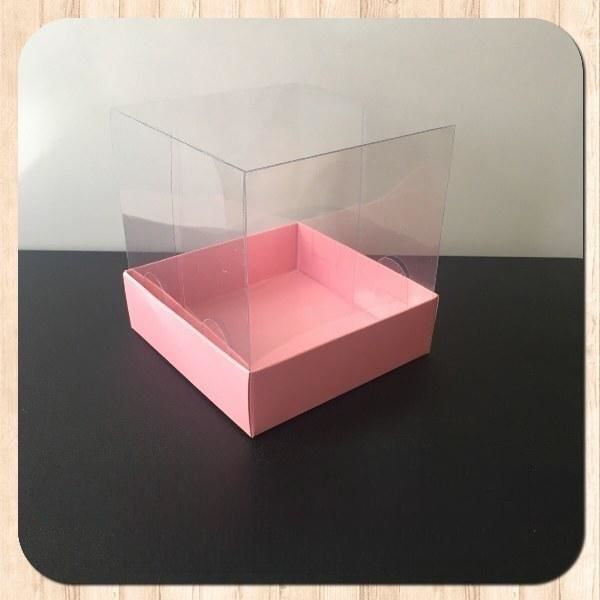 10x10x10 ALTI PEMBE ÜSTÜ ASETAT KUTU